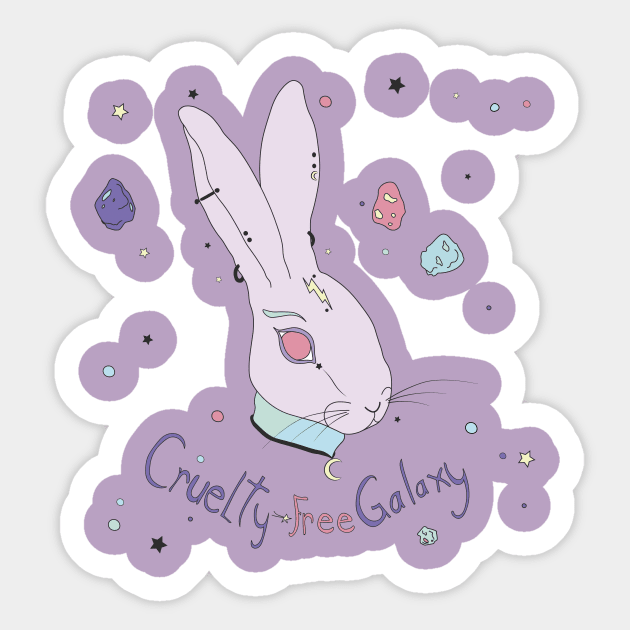 Vegan Bunny Sticker by Ventderrmidi